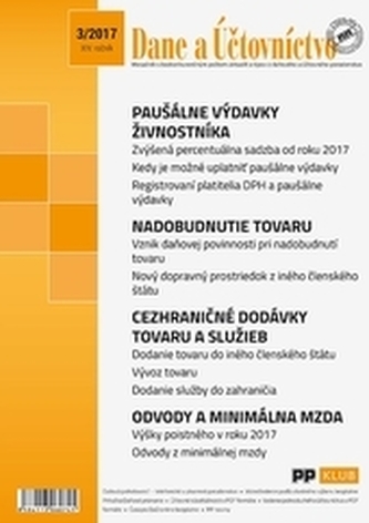 Dane a účtovníctvo 3-2017