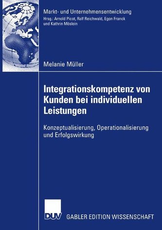 Integrationskompetenz von Kunden bei individuellen Leistungen Integrationskompetenz von Kunden bei individuellen Leistungen