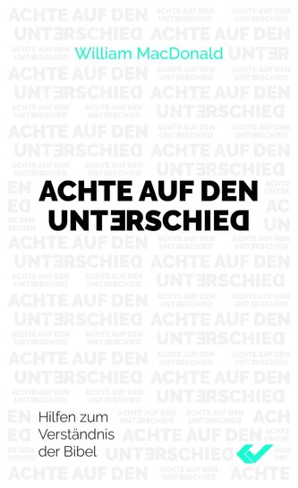 Achte auf den Unterschie