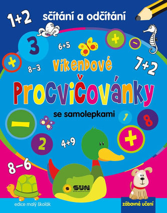 Sčítání a odčítání - Víkendové procvičovánky se samolepkami
