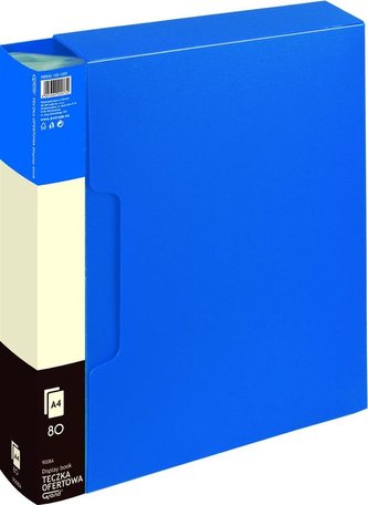 Teczka ofertowa 80 koszulek niebieska GRAND