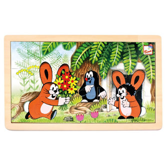 Krtek a zajíčci - Puzzle /15 dílků