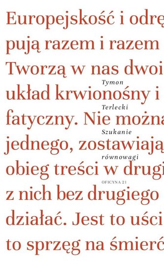 Szukanie równowagi. Szkice literackie i...