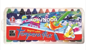 Kredki woskowe wykręcane Tempera Stick 12 kolorów Kredki woskowe wykręcane Tempera Stick 12 kolorów