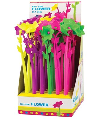 Długopis kulkowy Fancy Flower 80415 nieb. (36szt)