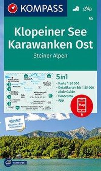 Klopeiner See, Karawanken Ost 1:50 000