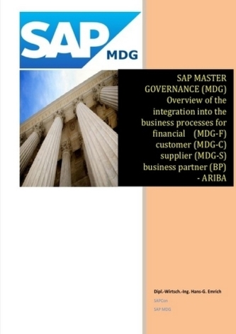 SAP Master Data Governance - Overview of the integration into the business processes for - financial (MDG-F) - customer (MDG-C) SAP Master Data Governance - Overview of the integration into the business processes for - financial (MDG-F) - customer (MDG-C)