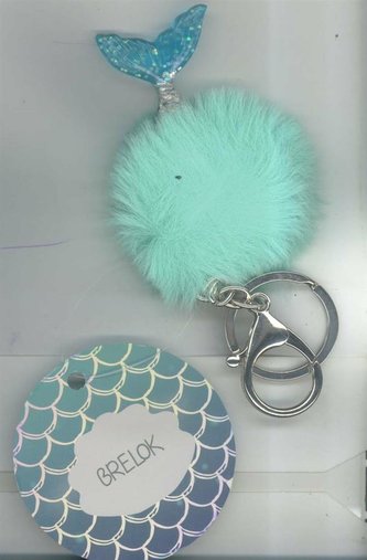 Brelok - Pompon Syrenka
