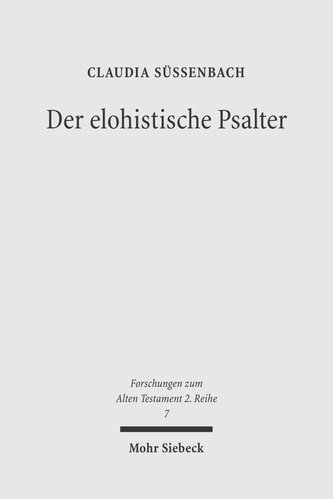 Der elohistische Psalter