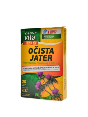 Vitar - MaxiVita Herbal Očista jater 30 kapslí