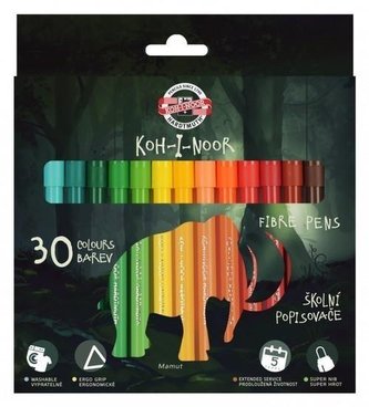 Flamastry Dino 30 kolorów