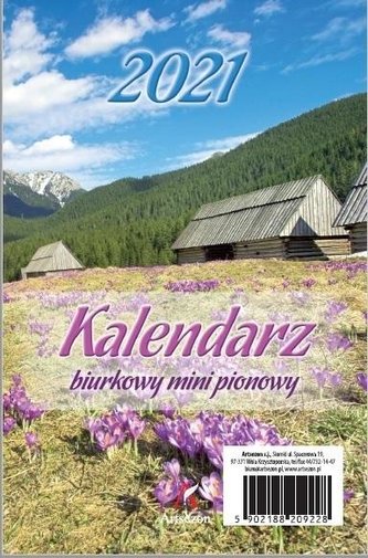 Kalendarz 2021 Biurkowy Pionowy mini ARTSEZON