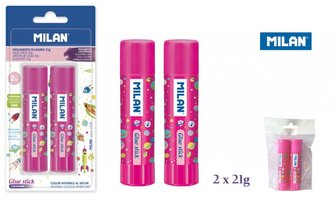 Lepidlo v tubě SHS 21g růžová 2ks MILAN