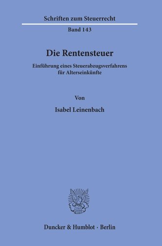 Die Rentensteuer