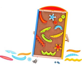 Pinball - flipper na korkowej tablicy