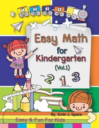 Easy Math for Kindergarten: Kindergarten Math Skills Activity Workbook Addition Subtraction Practice 3-5