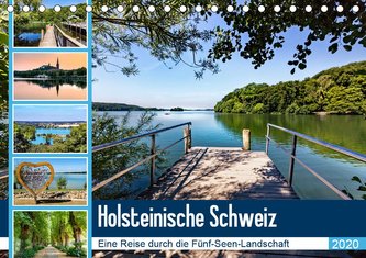 Holsteinische Schweiz - Fünf-Seen-Landschaft (Tischkalender 2020 DIN A5 quer)