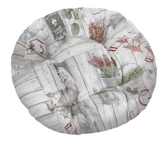 Sedák EMA kulatý prošívaný - terasa - průměr 40 cm