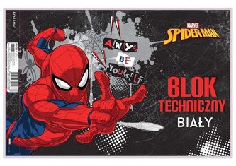 Blok techniczny biały A4/10K Spider Man