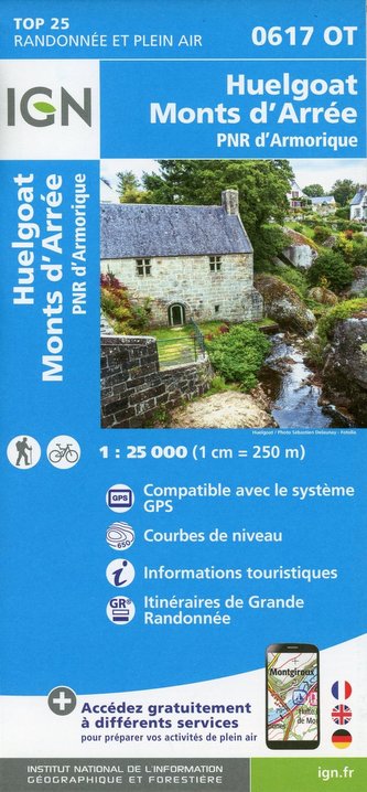 Huelgoat.Monts D'Arree.Pnr D'Armorique 1:25 000