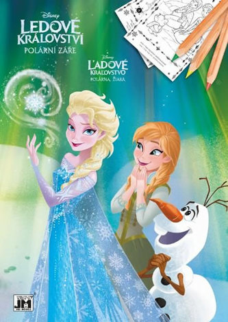 Ledové království - Polární záře - Omalovánky A4