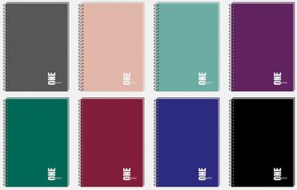 Kołozeszyt A4/100K kratka UV One Color (5szt)