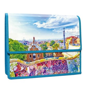 Teczka z klapką na rzepy A4 PP Barcelona