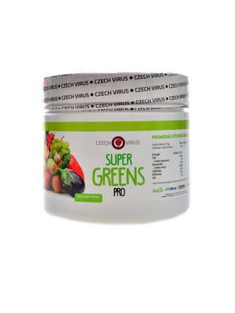 Czech Virus - Super Greens PRO 330g - lesní ovoce
