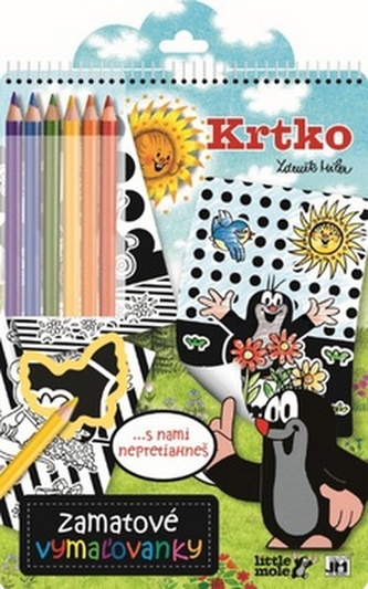 Zamatové vymaľovanky Krtko