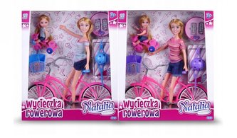 Lalka Natalia z rowerem