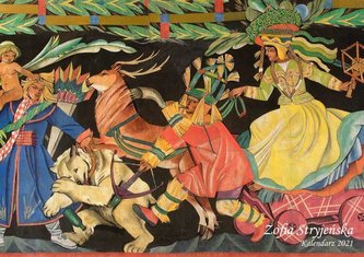 Kalendarz 2021 - Stryjeńska wzór 2 A3