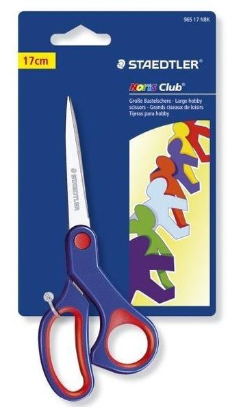 Nůžky "Noris Club", modré, hobby, 17 cm, STAEDTLER