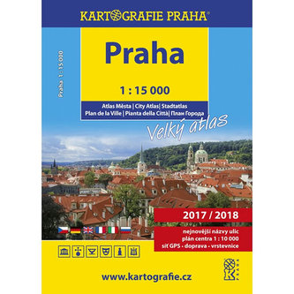 PRAHA velký atlas města 1:15 000