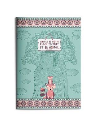 Green Forest Zeszyt A4/40 stron kratka