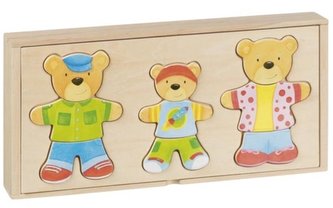 Puzzle Przebieranki Misie