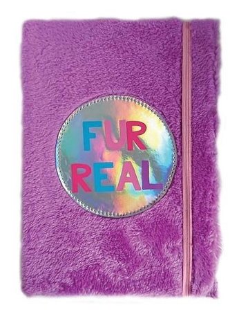 Notatnik pluszowy fioletowy