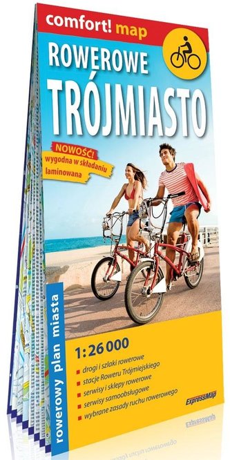 Comfort! map rowerowe Trójmiasto 1:26 000 plan