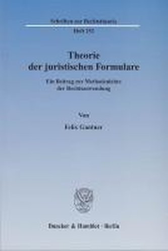 Theorie der juristischen Formulare