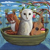 Karnet kwadrat z kopertą The Owl and the Pussycat
