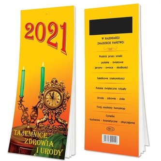 Kalendarz 2021 Tygodniowy Sz magnesem SD1-1 Kalendarz 2021 Tygodniowy Sz magnesem SD1-1