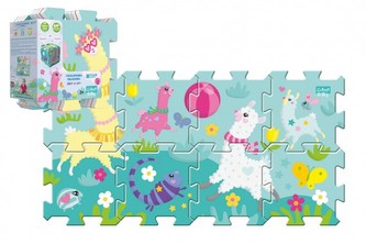 Pěnové puzzle 8ks Hra s lamou 32x32cm v sáčku 24m+