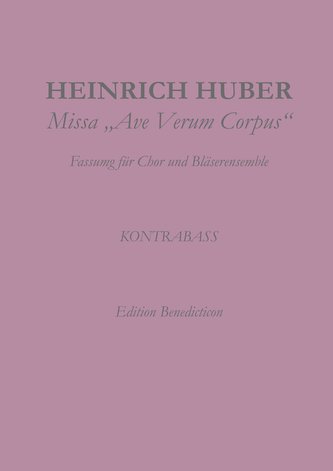 Missa Ave Verum Corpus. Kontrabass