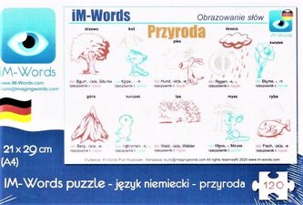 iM-Words Puzzle 120 Niemiecki - Przyroda