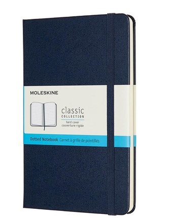 Notes Classic 11,5x18 tw. kropki sapphire blue Notes Classic 11,5x18 tw. kropki sapphire blue