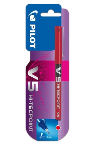 Cienkopis V5 czerwony 0.5 PILOT