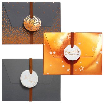 Pudełka na karty podarunkowe mix 3szt