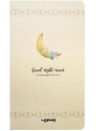 Notes H5/96K Księżyc i kwiaty