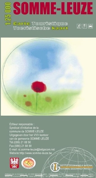 Somme / Leuze  1 : 25 000 mit MTB / Radrouten