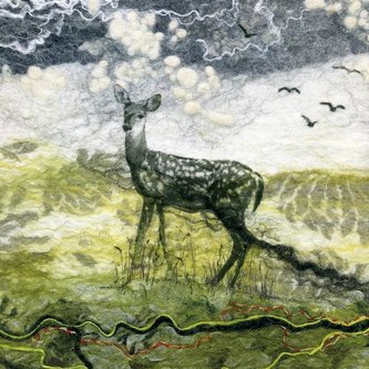 Karnet kwadrat z kopertą Deer