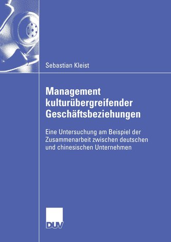 Management kulturübergreifender Geschäftsbeziehungen